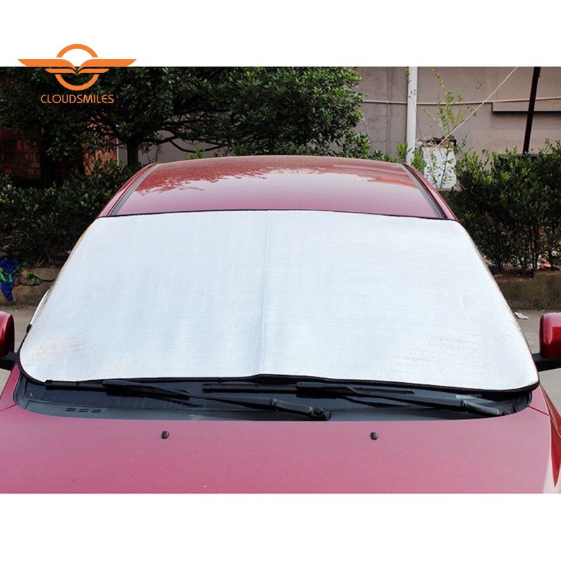 ☀SALE☀Car Windshield Sunshade Front And Rear Window Shade Silver 140 X 70Cm