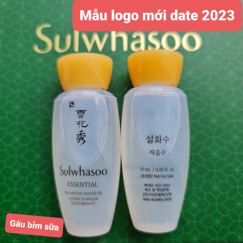 [15ml]Toner Nước hoa hồng dưỡng ẩm, trắng mịn da Sulwhasoo Essential Balancing Water Ex