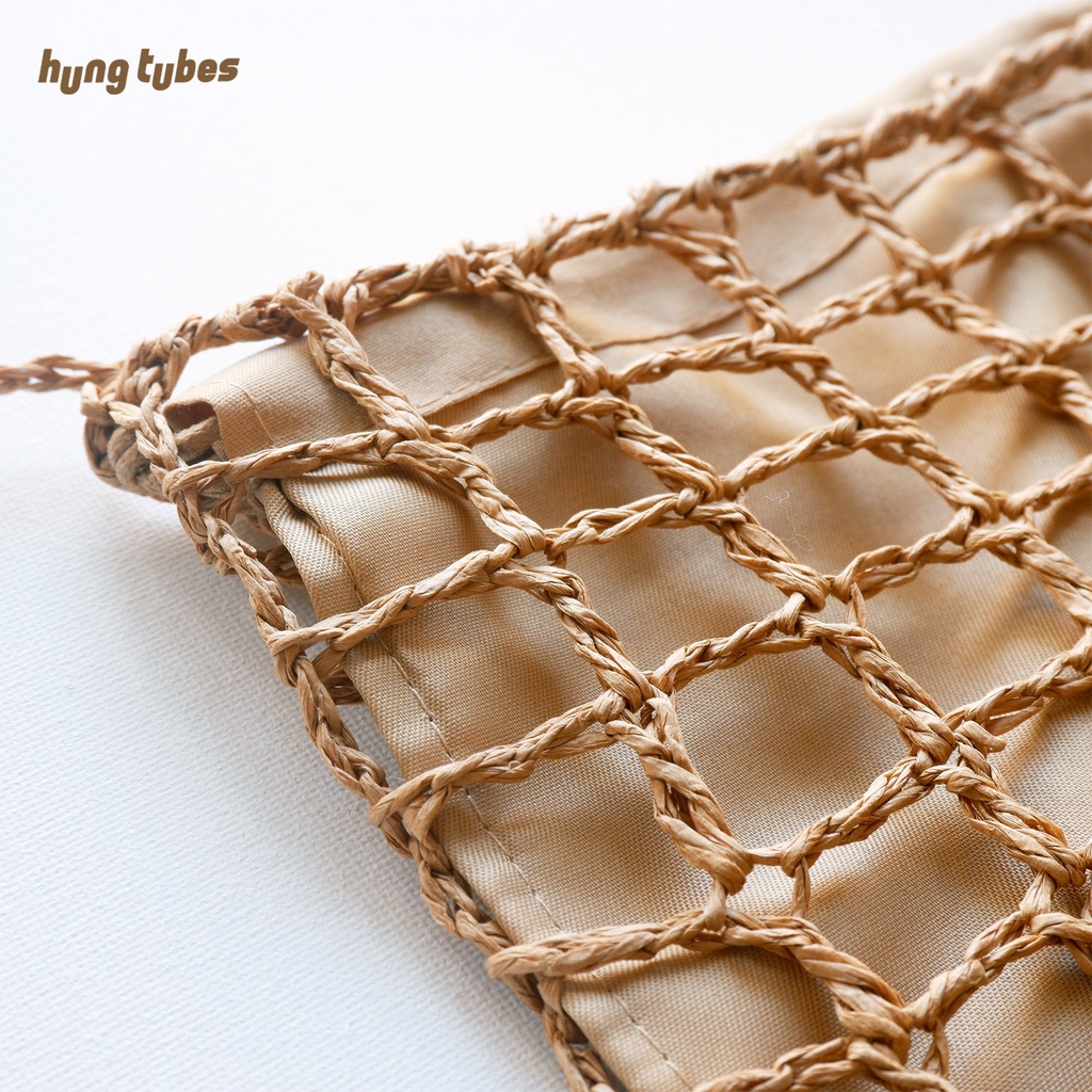 Túi rơm, túi cối lưới đi du lịch, đi biển Hungtubes.