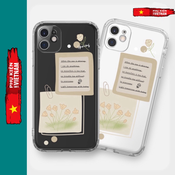 Ốp lưng iphone 6, 6s plus, 7 8 Plus, X, XS, XR, XSMAX, 11 , 12, 13 PROMAX suốt trong quãng STICKER chú thích PKVN