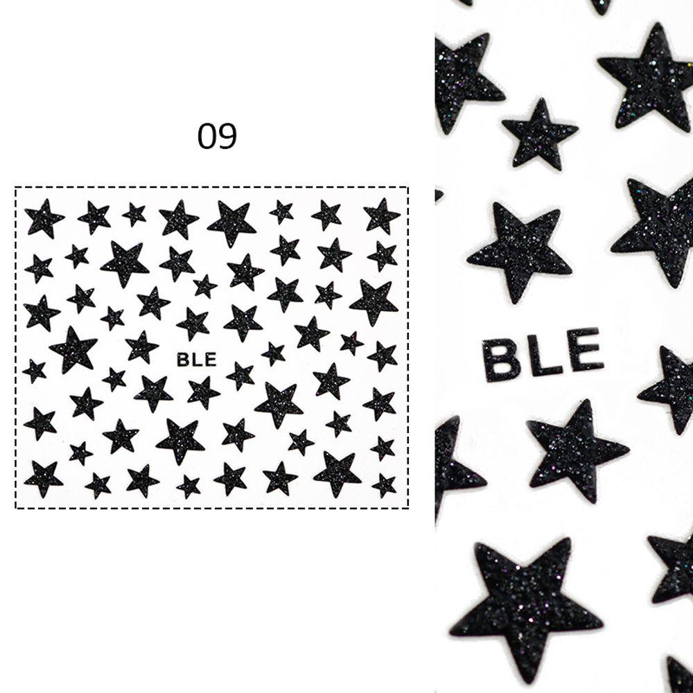 Nhãn Dán Trang Trí Móng Tay 3D Lấp Lánh Tự Dính Dành Cho Nữ