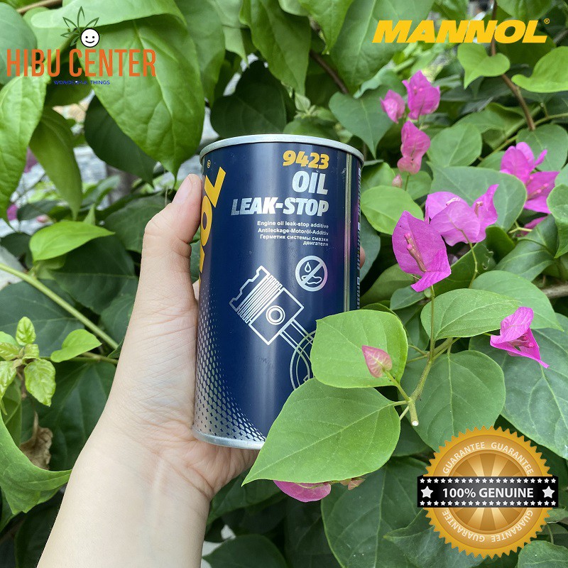 Phụ Gia Chống Rỉ Nhớt Động Cơ, Phục Hồi Phốt, Joint Cao Su MANNOL Oil Leak-Stop 9423 – 300ML, Hàng Đức Chính Hãng