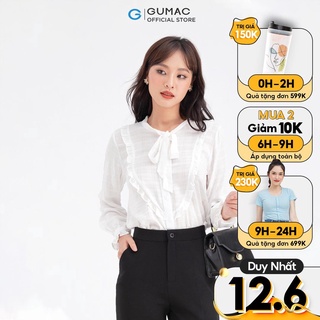 Áo sơ mi bèo cột dây GUMAC AB658