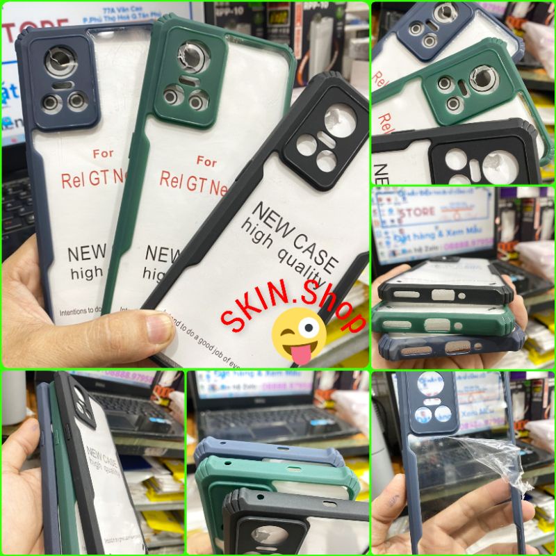 Ốp lưng Realme GT Neo 3 viền dẻo màu chống sốc lưng trong chống ố vàng