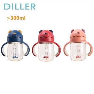 DILLER Milk Bottle Children Water Bottle Baby Feeding Bpa Free Ppsu Leakproof (300ml) Mlh8860