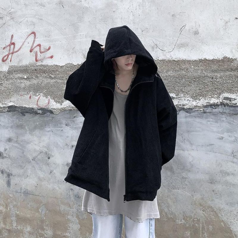 ÁO KHOÁC CÓ MŨ VÂN TĂM UNISEX HÀNG THU ĐÔNG