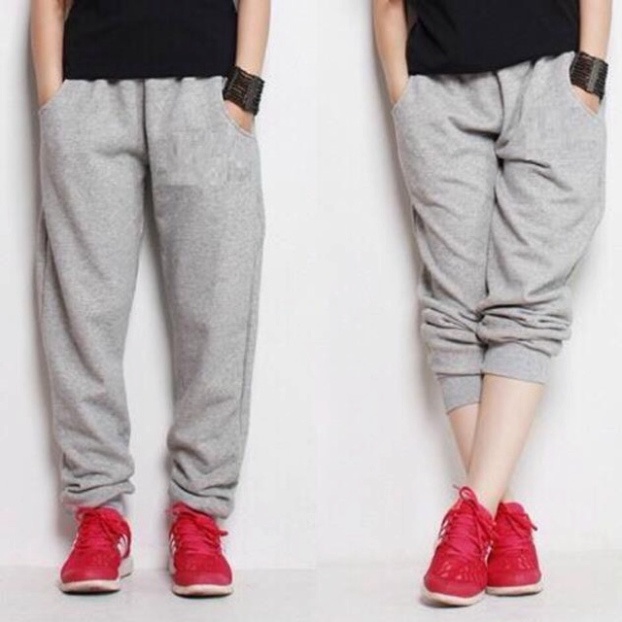 Quần jogger thun kèm hình thật
