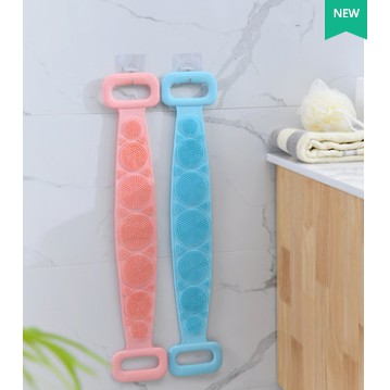 Cọ lưng Silicon 2 mặt, chà lưng, đai chà lưng