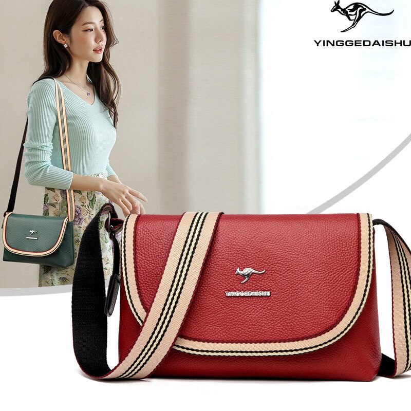 Túi Xách Da Đeo Chéo Phong Cách retro Thời Trang Cho Nữ* & ** &