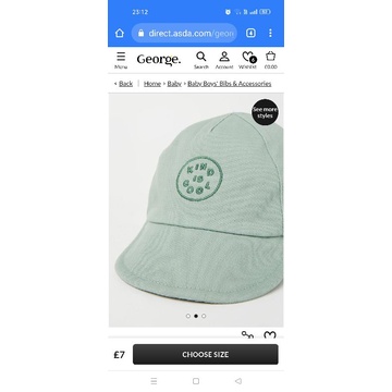 Set 2 mũ bé trai Geo uk