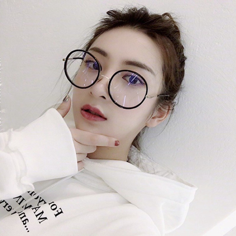 MẮT KÍNH GỌNG CẬN FORM TRÒN TIỂU THƯ KIM LOẠI CÓ VIỀN 557 DỄ THƯƠNG | BigBuy360 - bigbuy360.vn