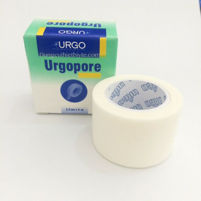 Băng dán vết thương Urgopore - băng keo giấy (Hộp 1 cuộn)