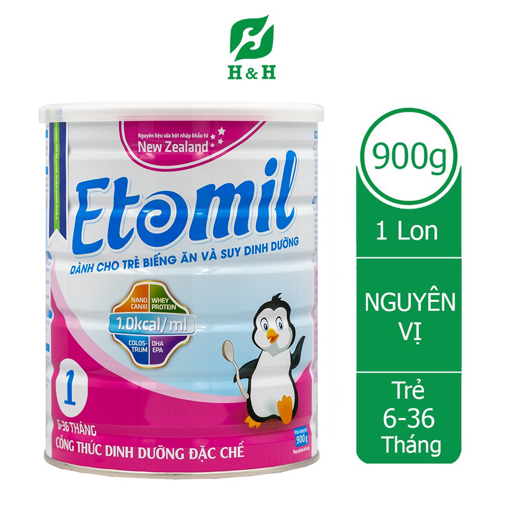 Sữa bột Etomil 1 cho trẻ 6-36 tháng tuổi suy dinh dưỡng biếng ăn