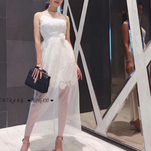 Đầm dự tiệc, đầm đám cưới đầm ren sang trọng quý phái