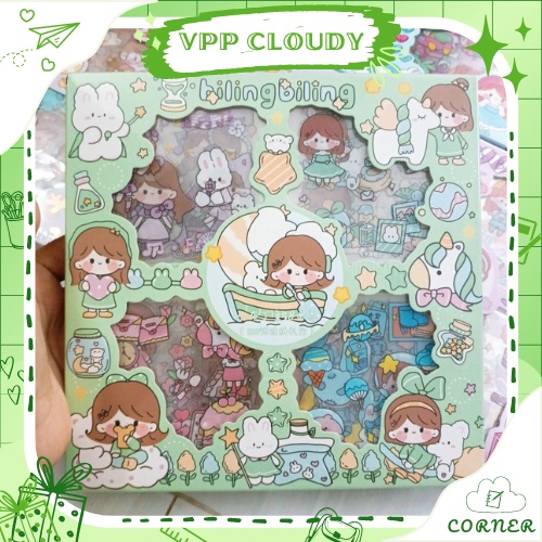 Sticker 100 miếng dán sách vở, đồ dùng, sổ tay nhiều mẫu mã đẹp, dễ thương