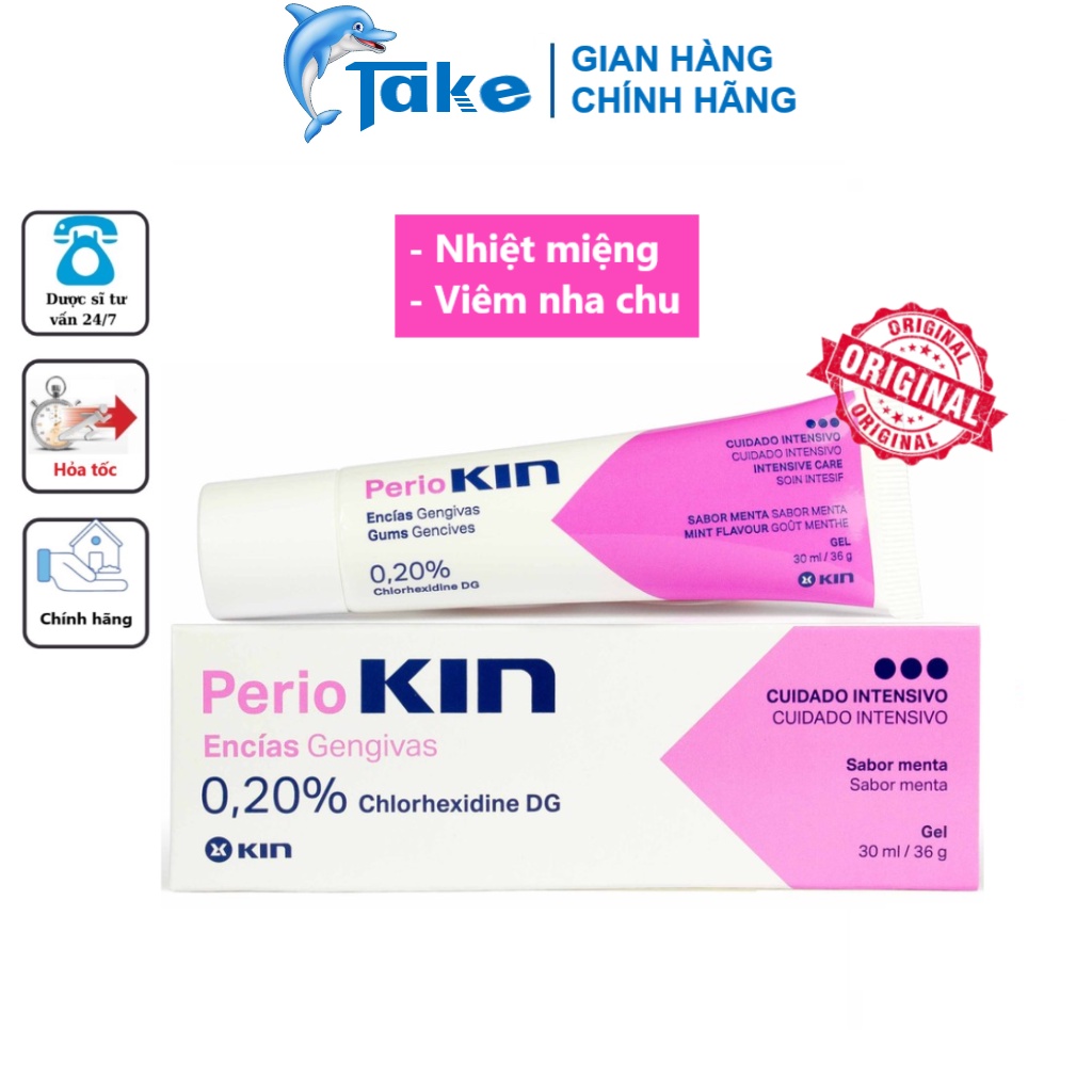 TAKE Store | Gel bôi Nhiệt Miệng & Viêm Nướu - PerioKIN ® 36g (Chlohexidine 0.2%)