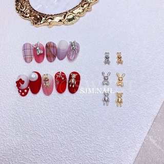 charm gấu,thỏ trang trí móng