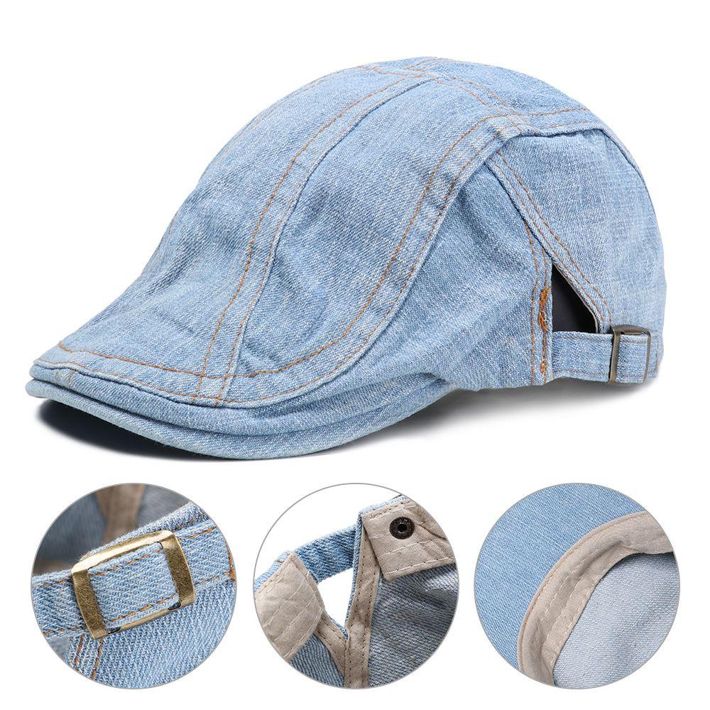 WONDER Mũ Beret Denim Phong Cách Mới