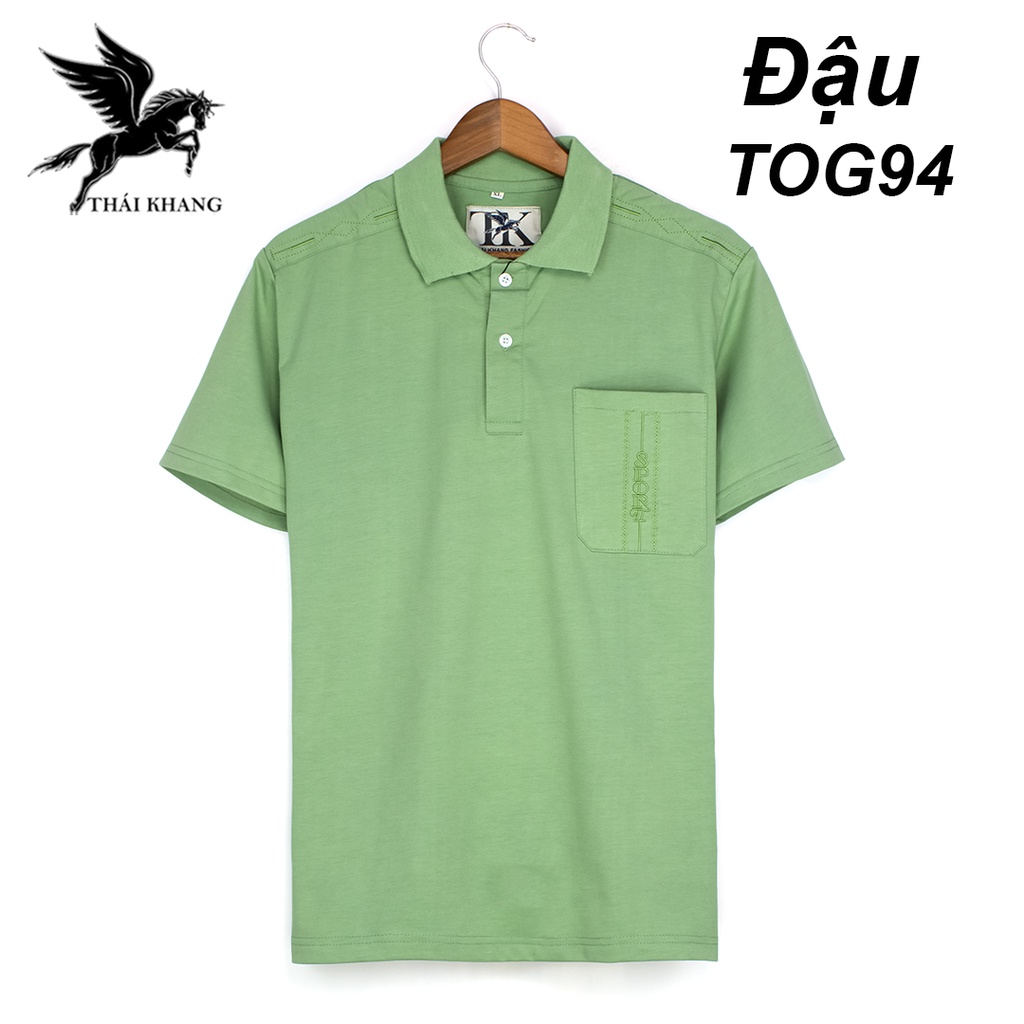 áo thun polo nam form rộng trung niên vải dệt riêng cho Thái Khang loại áo thun nam có cổ ngắn tay TOG9 | BigBuy360 - bigbuy360.vn