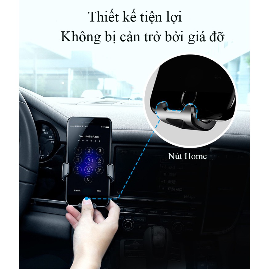 Giá đỡ điện thoại trên ô tô Baseus Gravity Car Moun (bám chắc, dễ sử dụng)