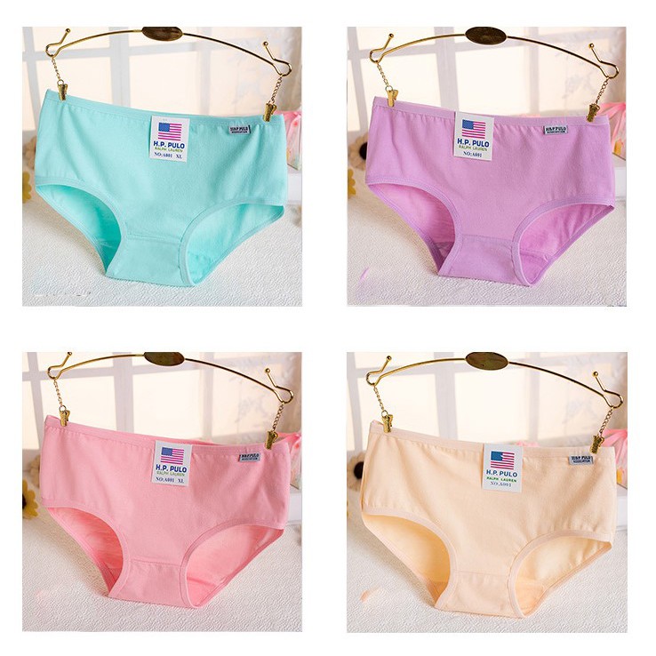Combo 10 quần lót nữ - quần chip nữ trơn cotton co dãn 4 chiều CCD41