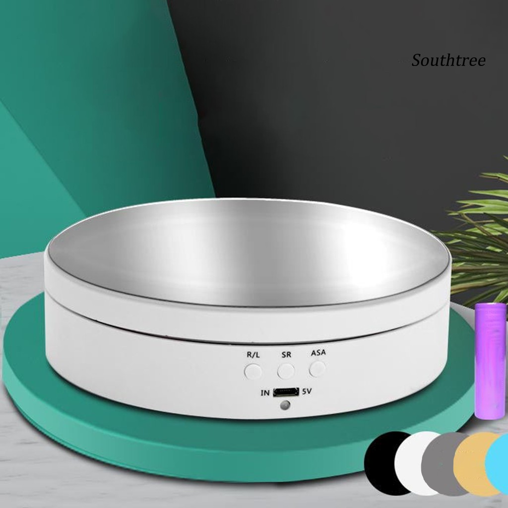 (Hàng Mới Về) Bàn Xoay 360 Độ Điều Chỉnh Được Pin Usb / Pin 138mm Cho Trang Sức