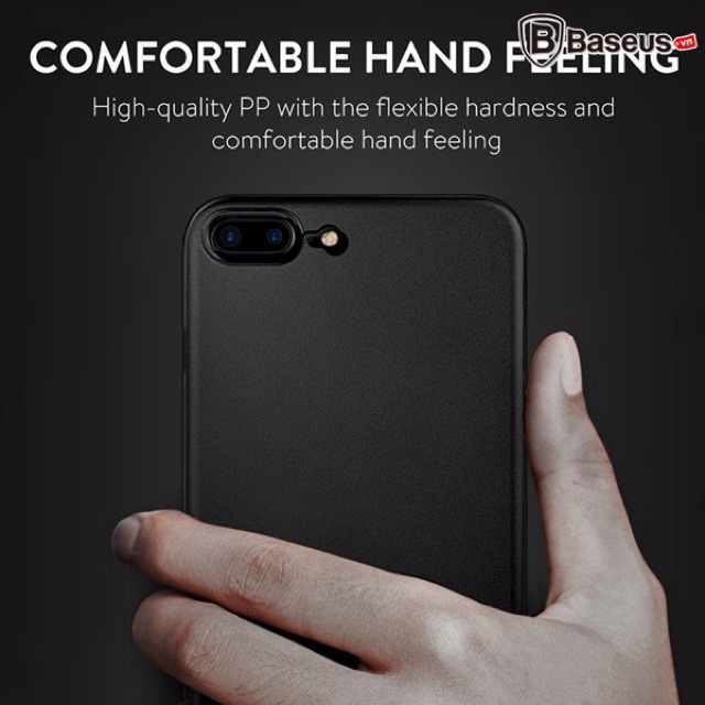 Ốp lưng Siêu mỏng, Chống bám vân tay Baseus Wing Case LV167 cho iPhone 6/ 7/ 8/ Plus /X/s8/s8plus/ s9/s9plus/note8/note9