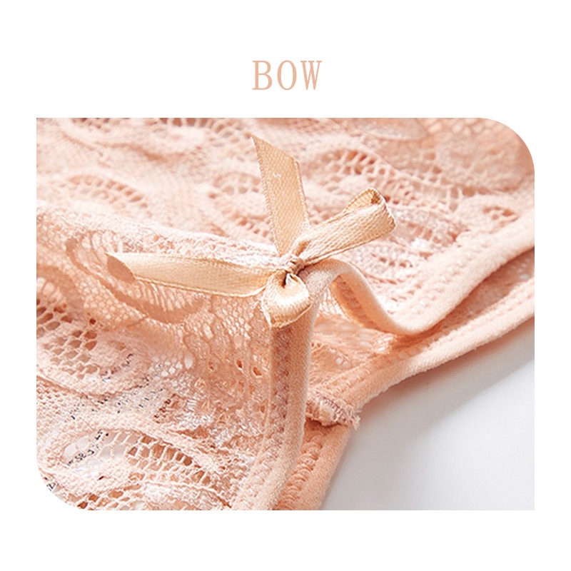 Set 3 quần lót zxyouping vải ren lưới trong suốt không đường may lưng thấp size S-XL thời trang cho nữ