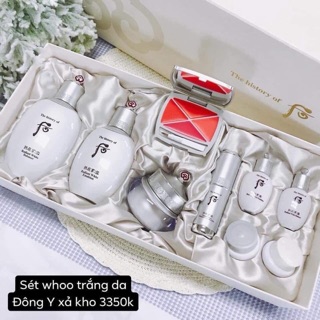 SET WHOO WHITENING- SET WHOO DƯỠNG TRẮNG DA-MỜ THÂM NÁM,TÀN NHANG MỘT TẦNG mẫu tháng 8/2019