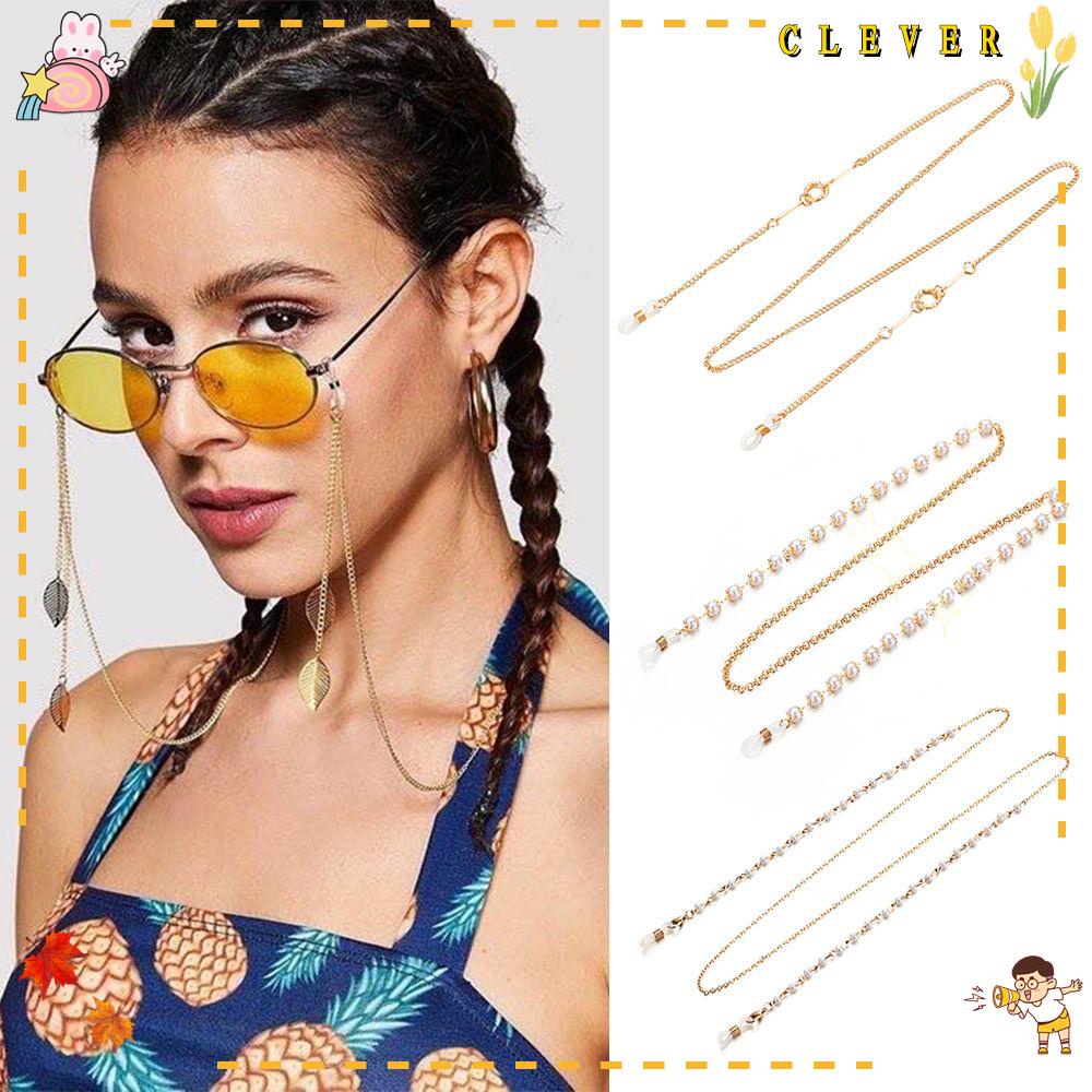 Dây Đeo Kính Chống Thất Lạc Đính Ngọc Trai Thời Trang Unisex