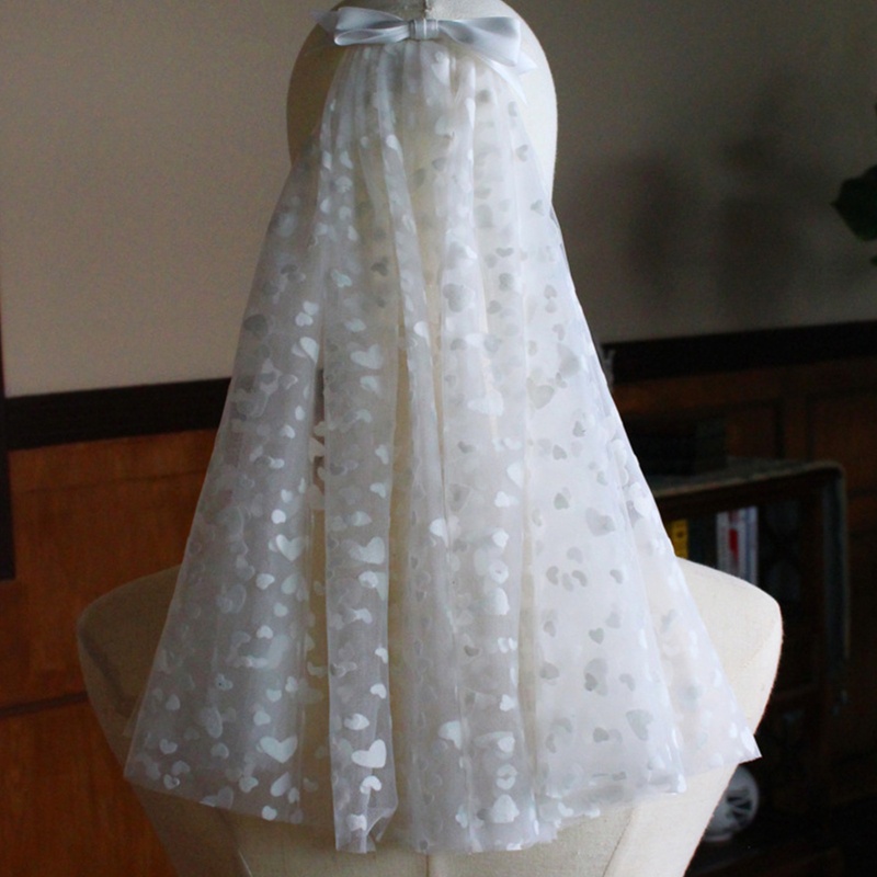 Mạng Che Mặt Vải Tuyn Đơn Giản Cho Cô Dâu