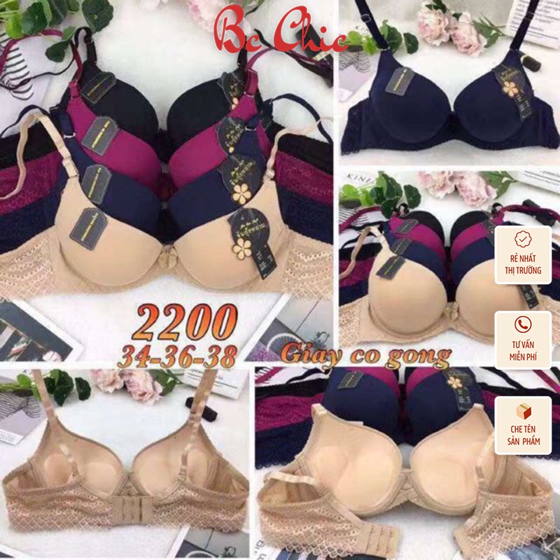 ÁO LÓT NỮ THÁI MÚT KÉP ĐỆM DÀY 4CM NÂNG NGỰC CAO CẤP 2200 BC_CHIC LINGERIE