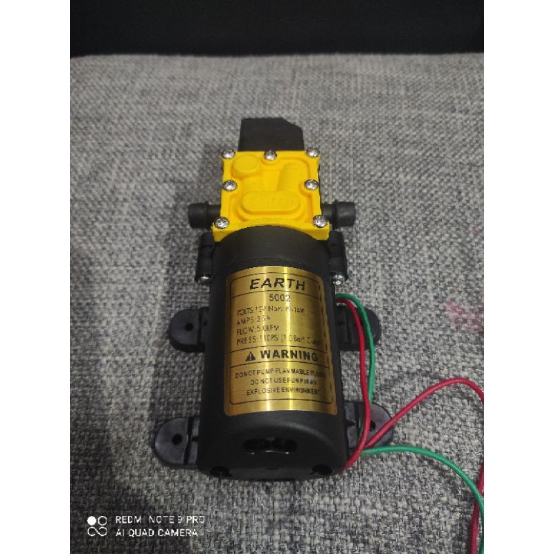 Bơm mini 12v dùng phun sương, tưới cây , phun thuốc trừ sâu