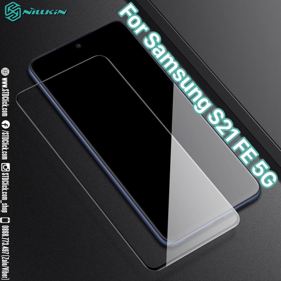 KÍNH CƯỜNG LỰC SAMSUNG GALAXY S21 FE 5G NILLKIN CP+PRO 2.5D CHÍNH HÃNG - HÀNG CHUẨN