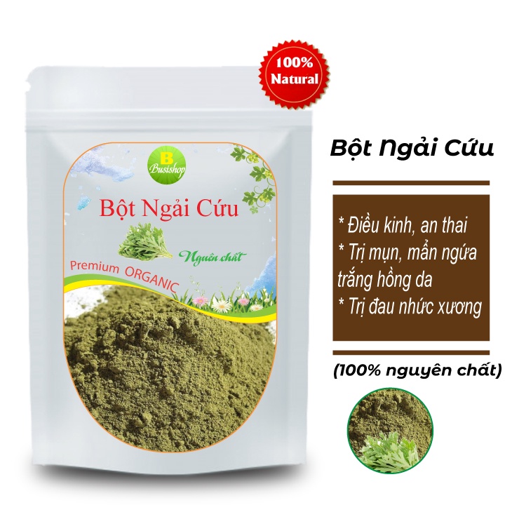 Bột ngải cứu nguyên chất 100g - thanh nhiệt giải độc, làm đẹp da