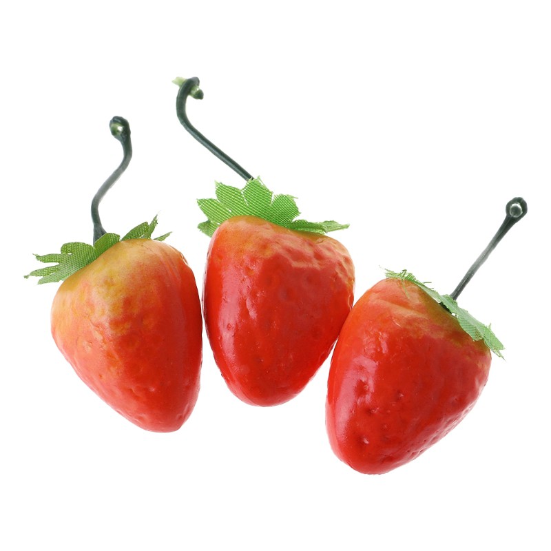 Set 20 Quả Dâu Giả Trang Trí Xinh Xắn