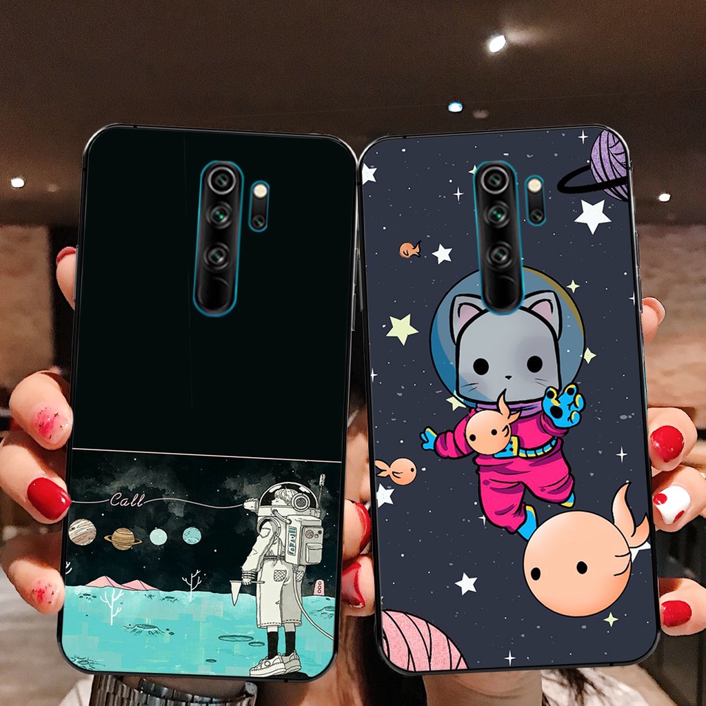 Ốp lưng Xiaomi Redmi Note 8 - Redmi Note 8 Pro - Redmi 9  mẫu phi hành gia vũ trụ cute đáng yêu nhà thám hiểm đẹp