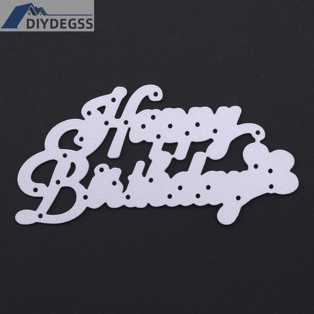 Diydegss2 Birthday DIY Metal Scrapbook Craft Embroidery Art Cutting Die Stencils Gift