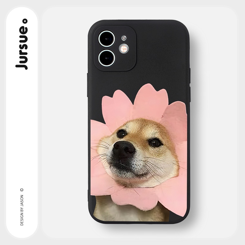 Ốp lưng JURSUE mềm hoạt hình cặp đôi dễ thương đẹp Cho iPhone 14 13 12 11 Pro Max SE 2020 X XR XS 8 7 ip 6S 6 Plus Y2276