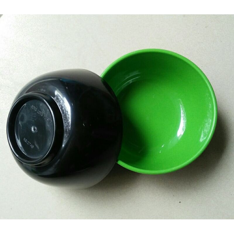 Bát nước chấm 2 ngăn ,đĩa chấm tròn, bát chấm, bát ăn chè, bát ăn cơm nhựa phíp cao cấp -  Song Long