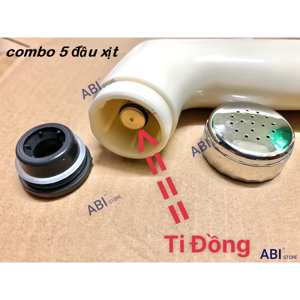 ĐẦU VÒI XỊT VỆ SINH LIỀN KHỐI ti đồng bền hơn các loại ti nhựa trên thị trường hàng đẹp giá rẻ
