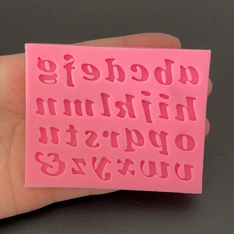 Khuôn Silicon Bảng Chữ Cái Size Mini Kích Thước Chữ 1CM Làm Thủ Công, Handmade