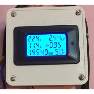 Công tơ - đồng hồ điện tử 6 thông số đo công suất, cường độ (100A)...