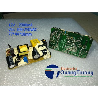 Nguồn không vỏ 12V2000mA / 12V2A