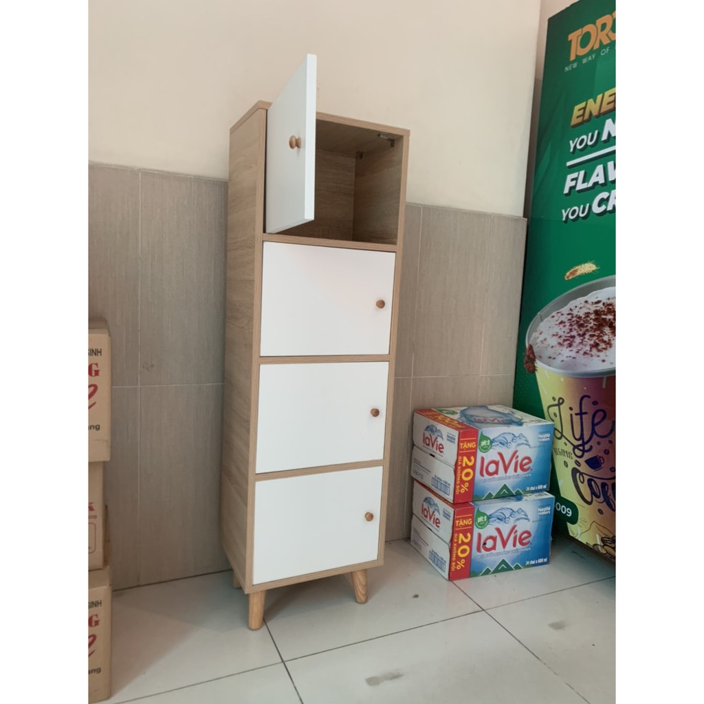 Tủ Locker Tủ Gỗ 4 Tầng Tủ Gỗ Có Chân Tủ Gỗ Đựng Đồ Trang Trí