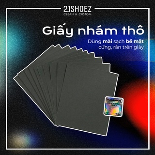 [ĐỒ CUSTOM GIÀY] Giấy Nhám Thô, Giấy Giáp Thô Dùng Trong Quá Trình Custom Giày