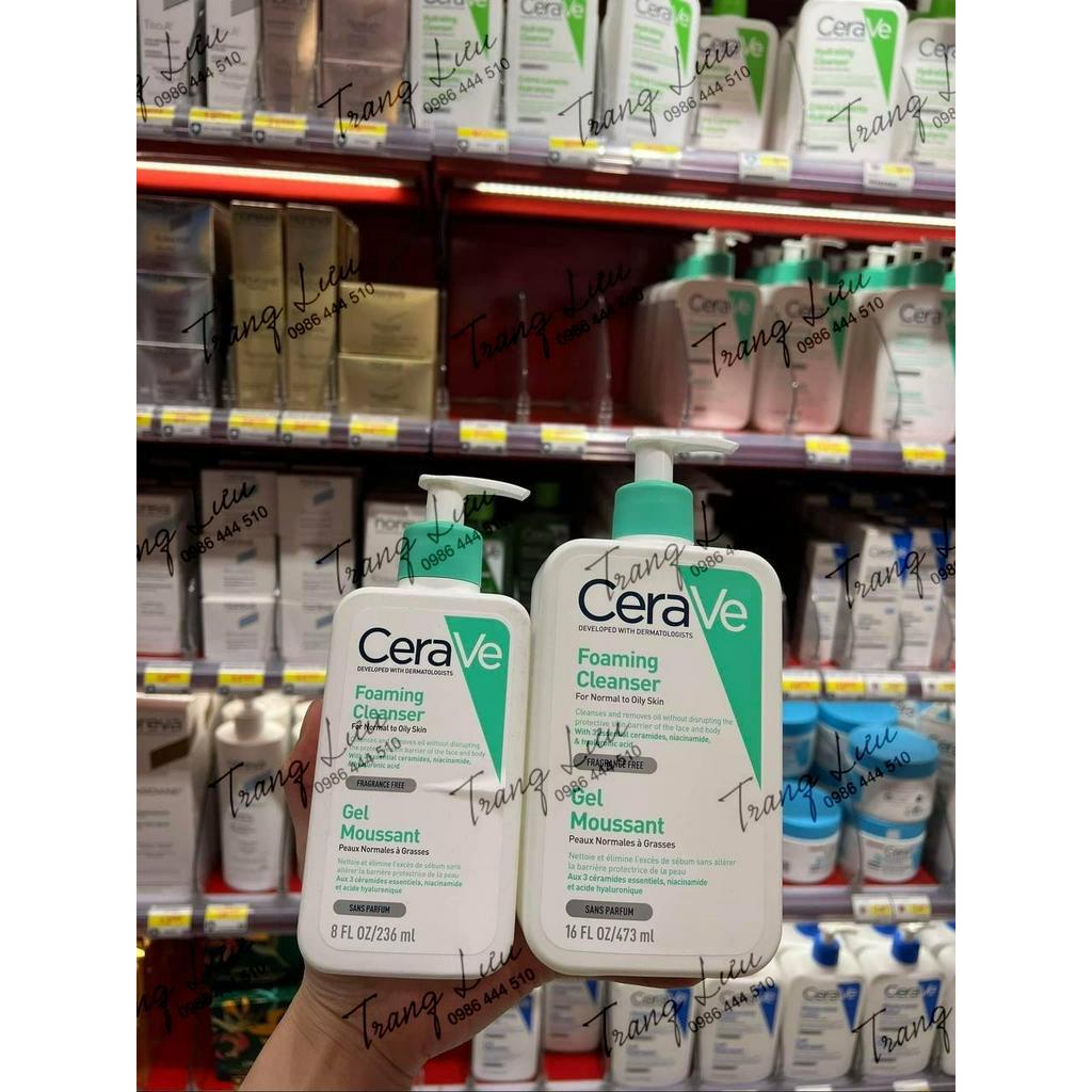 ĐỦ BILL_SỮA RỬA MẶT CERA.VE BẢN PHÁP 473ML