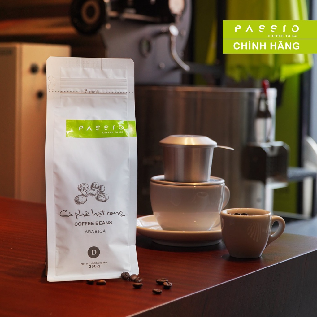 Cà phê Arabica dạng Hạt nguyên chất 100% rang mộc - Passio Coffee