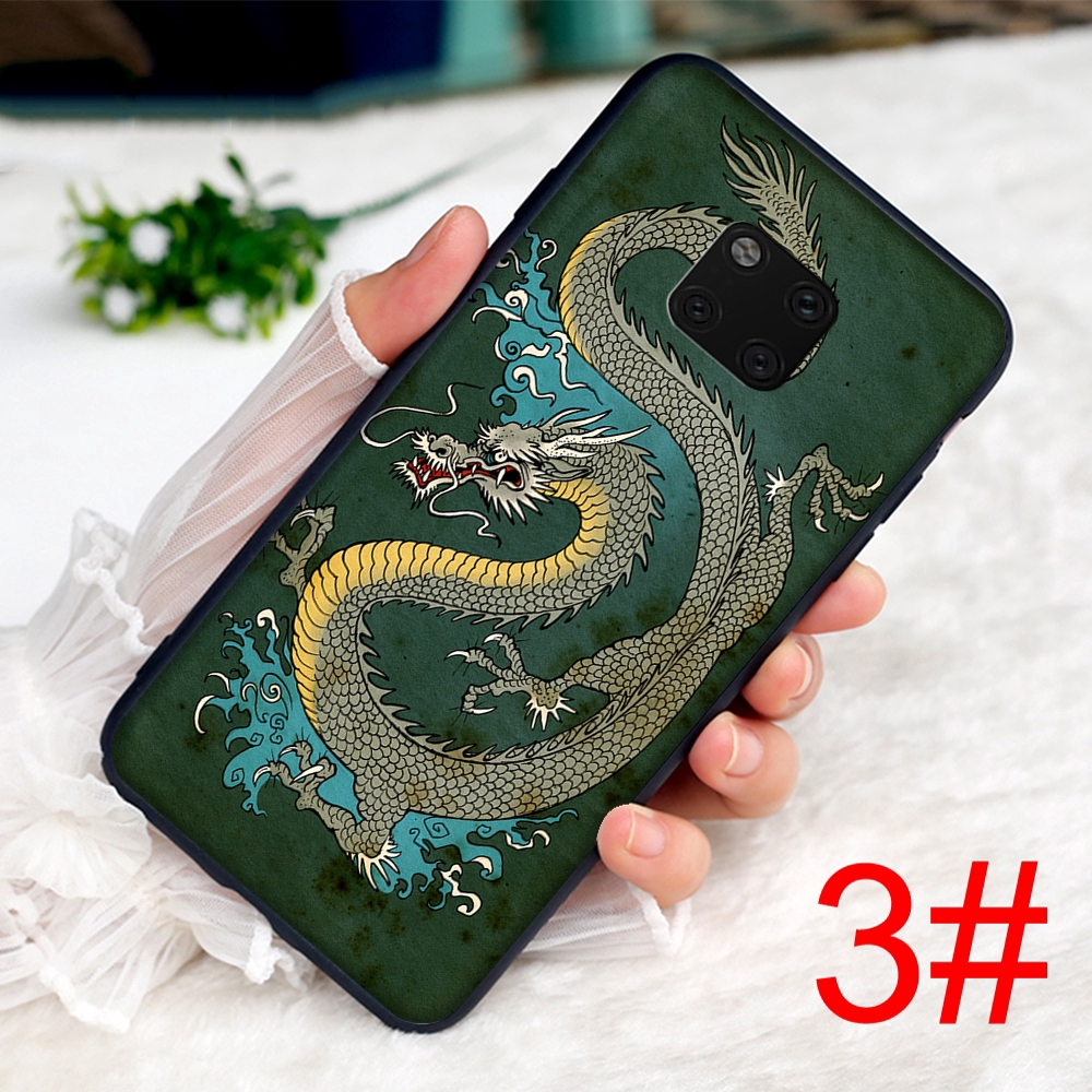 Ốp điện thoại mềm hình rồng Trung Hoa cho Samsung J2 Core J4 Plus J5 Prime J6 J8 Pro