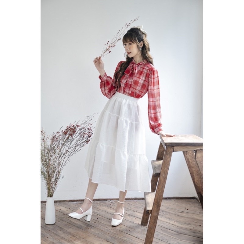 Chân váy organza Petbychang